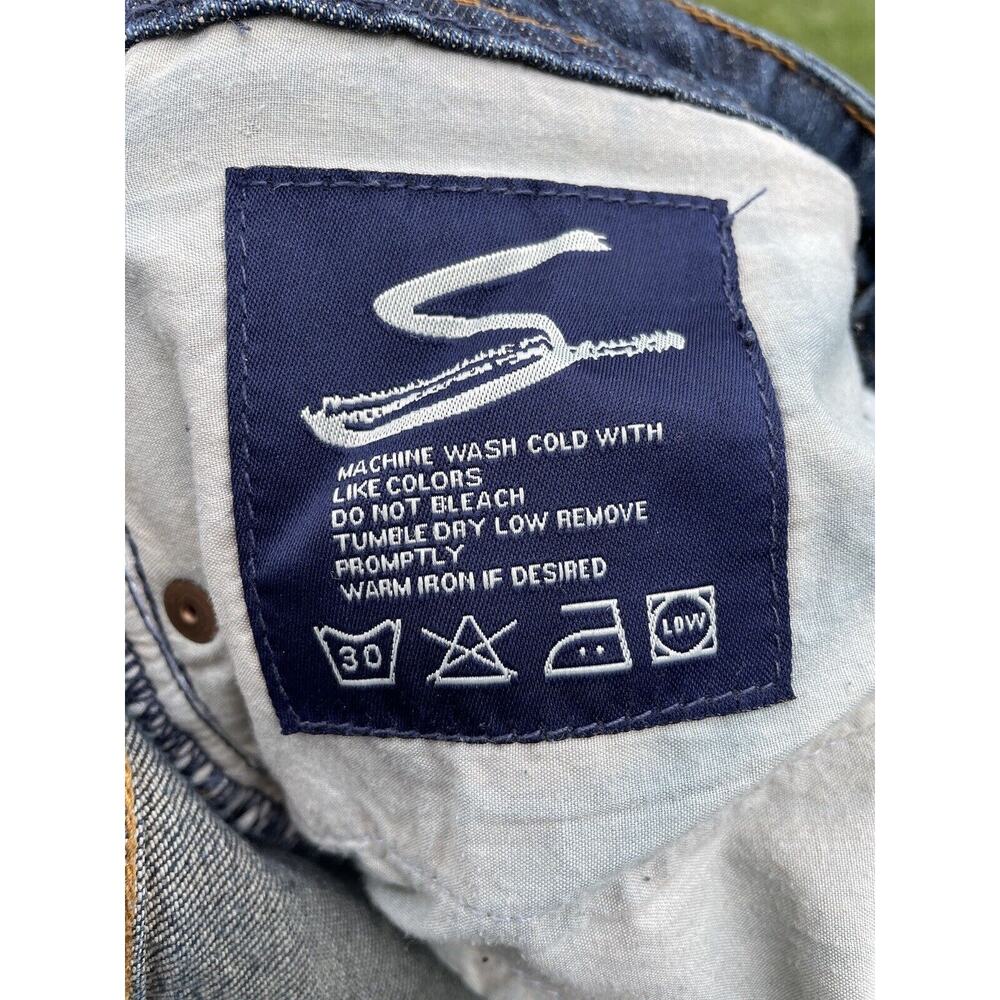 Seven7 Jeans Womens 32x33 Blue Denim Flare Low Rise Stretch Y2K - Picture 5 of 5